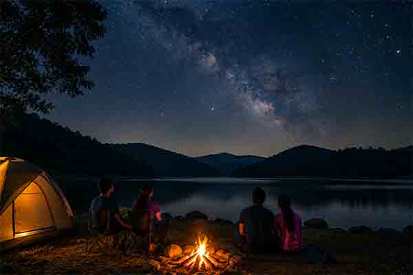 Night camping and stargazing experiences in Panshet near Pune