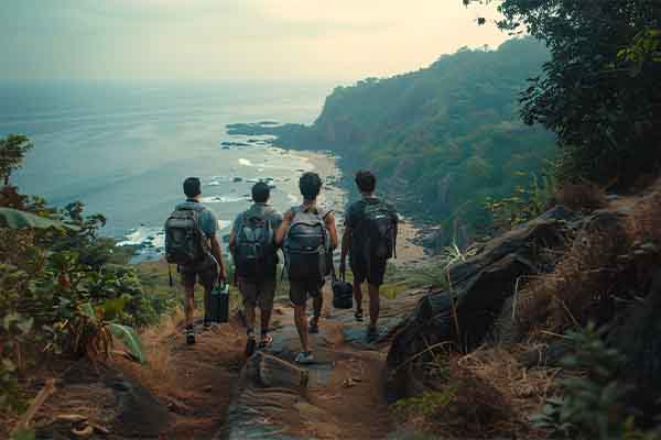 Trekking and hiking trails in Panshet hills near Pune