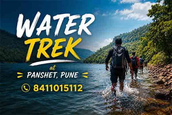 Monsoon water trek adventure near Panshet waterfalls and jungle trails
